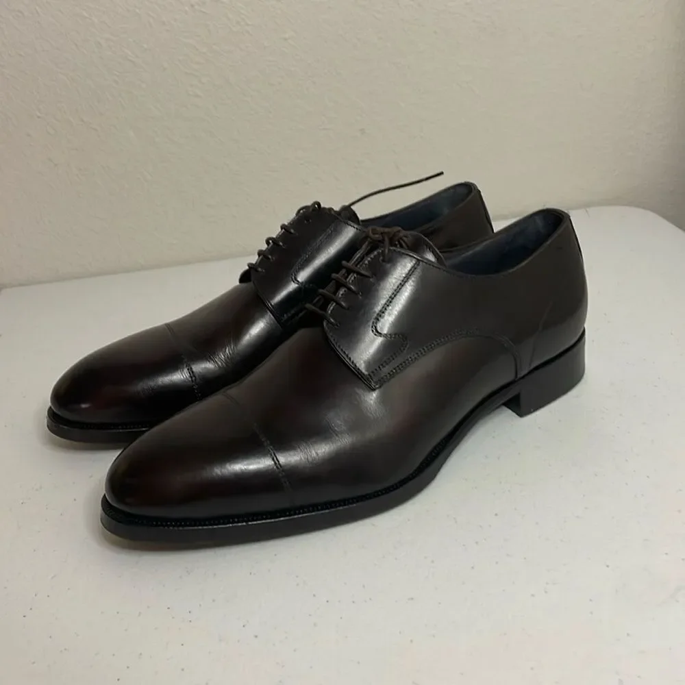Di Bianco SPQR men’s Oxford shoes size 11 chocolate Brown